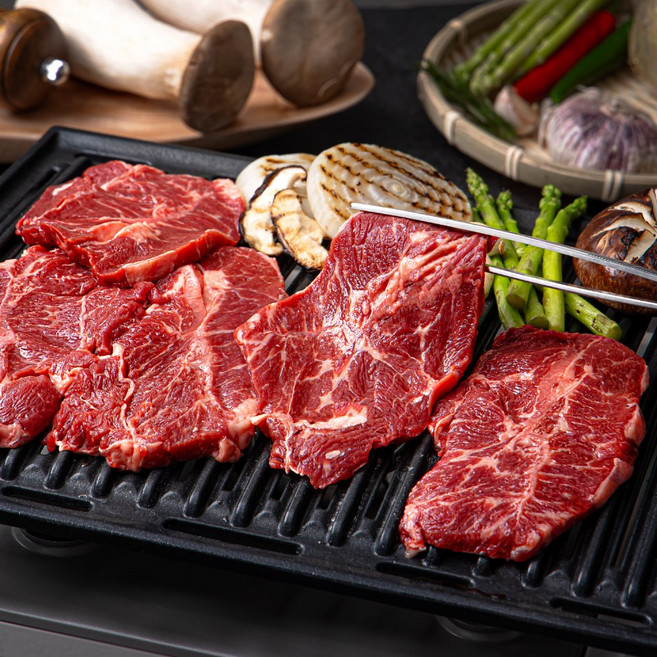 고기는 고기고 소고기 특수부위 모듬팩 갈비살 안심추리 안창살 토시살 부채살 우삼겹, 3개, 1.4kg