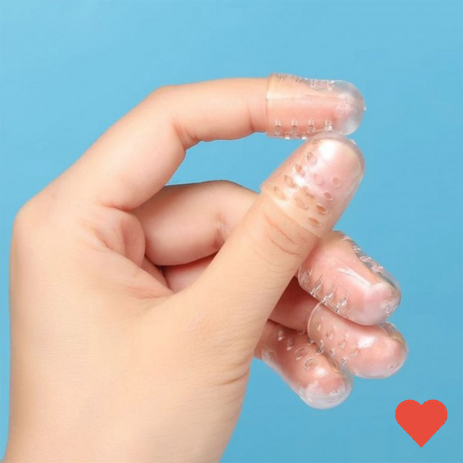 네일케어 방지제 물어뜯기 손 뜯기 예방 장갑 손끝 깨물기, 투명, 1