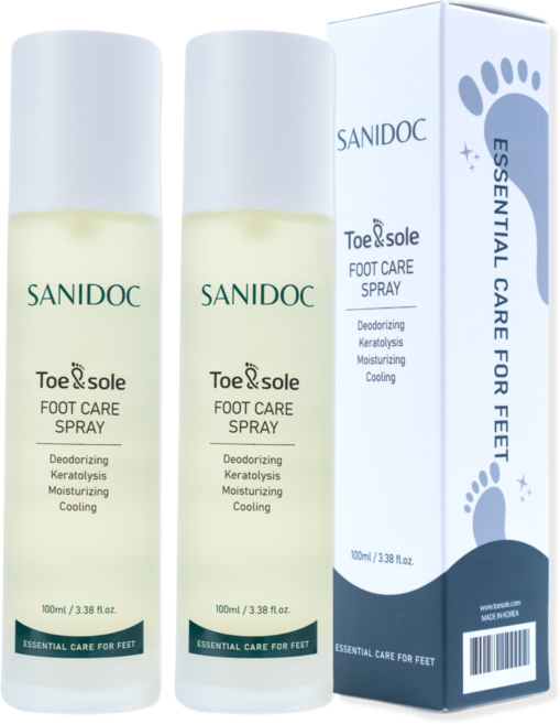 새니닥 토앤솔 풋케어 스프레이 티트리레몬그라스 발냄새제거제 발각질제거제, 2개, 100ml