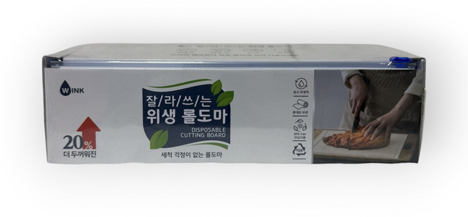 윙크 잘라쓰는 위생 롤도마, 1개, 투명