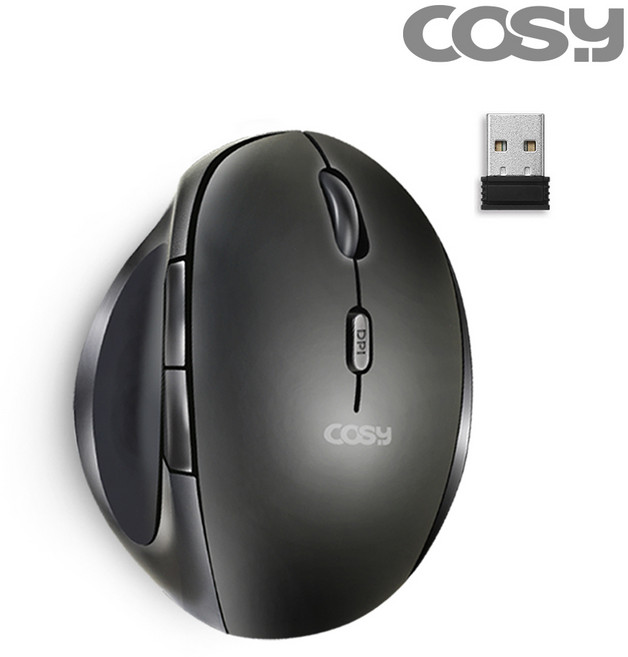 코시 M2150WL 라운드 무소음 버티컬 무선마우스