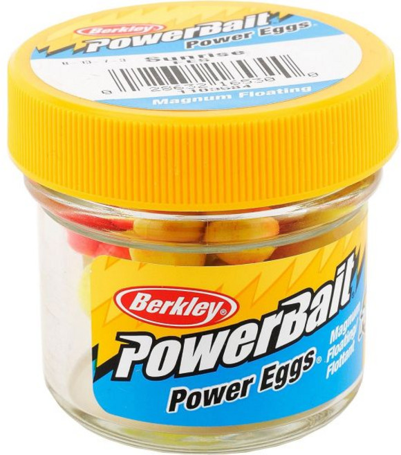 픽픽 버클리 파워베이트 파워 에그 플로팅 매그넘 낚시 미끼 마늘 레인보우 거부할 수 없는 향과 향 자연스러운 프레젠테이션 송어 스틸헤드 연어 등에 이상적입니다 278561, Sunrise - Original Scent, 1 Pack, 1개