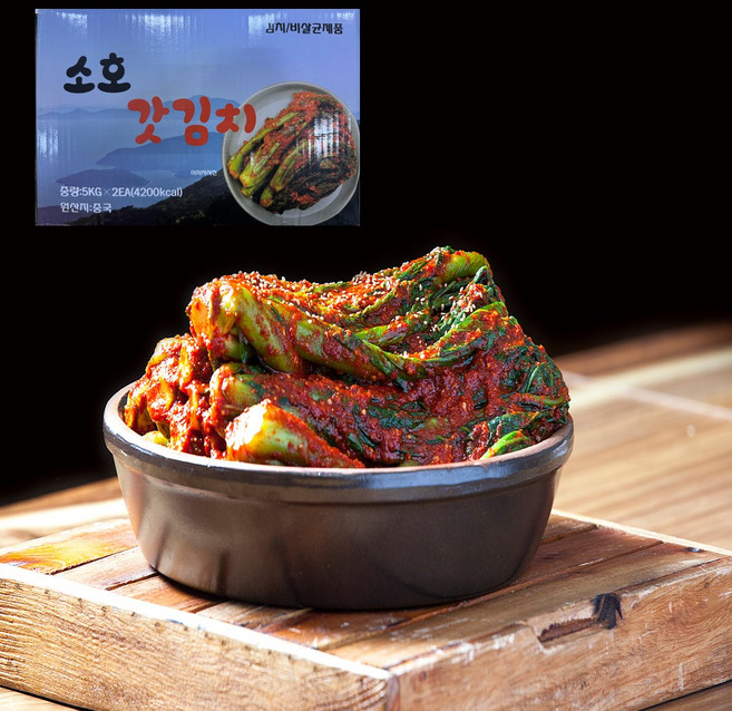 소호갓김치 중국산 수입갓김치 업소용, 1박스, 10kg