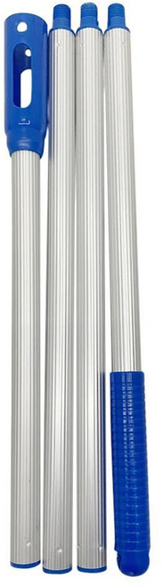 수영장 스키머 네트 분리형 리프 경량 다기능 낚시 도구, 색상: 1. 4-section sleeve rod, 1개