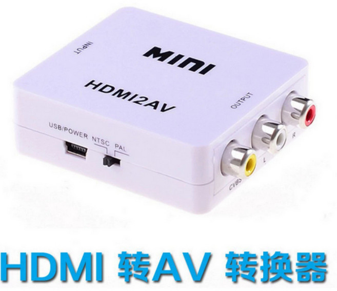 HDMI轉3RCA轉接線 AV端子 鍍金接頭三蓮花線, 1個, HDMI2AV視訊轉換器