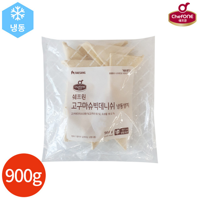 쉐프원 고구마슈 빅 데니쉬 생지, 900g, 1개