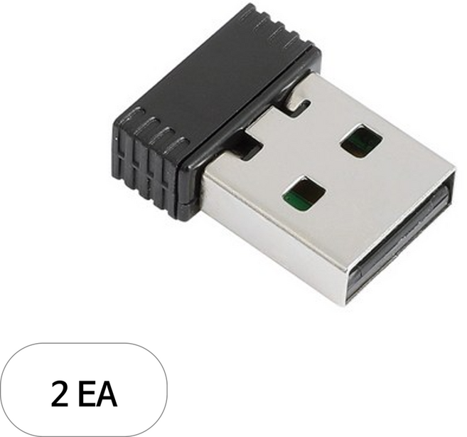 넥시 802.11n 내장안테나 USB 무선랜카드, NX-150N, 2개