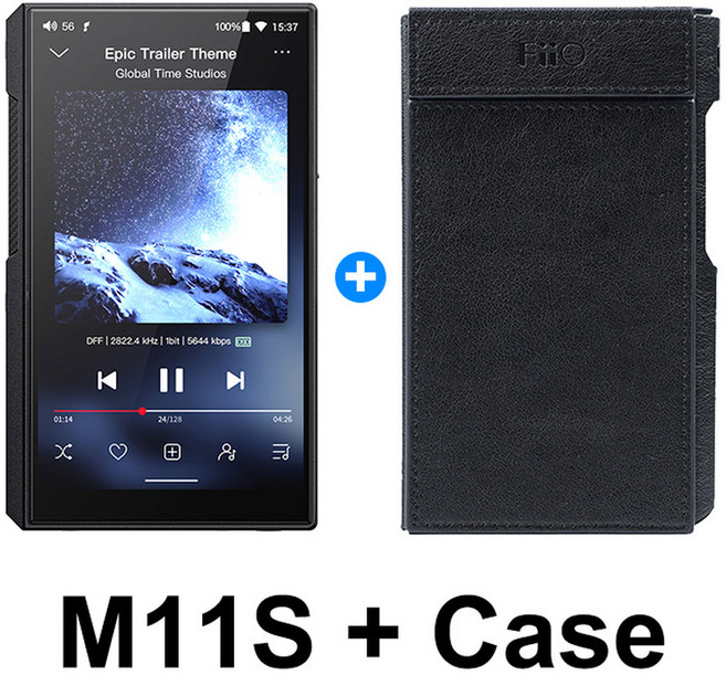 MP3 음악 10 FiiO HIFI ES9038Q2M M11S USB 5 0 듀얼 고해상도 휴대용 안드로이드 LDAC DSD BAL APTX LO 블루투스 DAC 플레이어 PO, M11S(with case), 01 M11S(with case)
