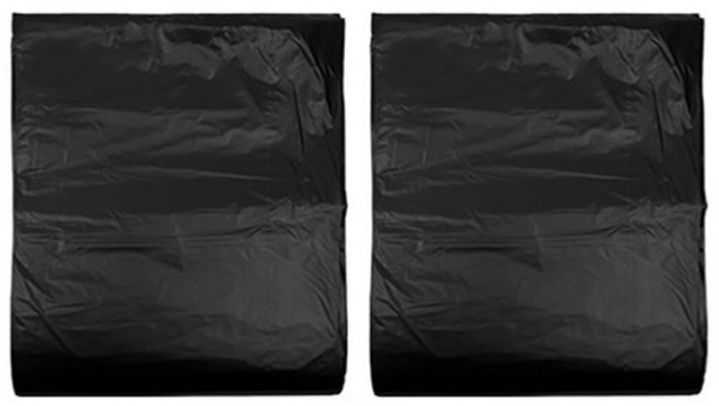 월드크린 분리수거 배접 비닐봉투 검정색, 50L, 100개