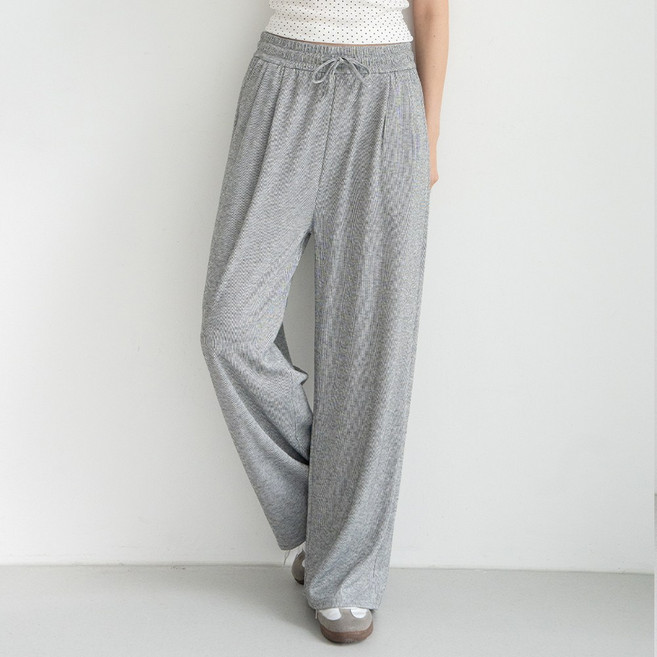 MU랑 여성 트레이닝바지 와이드팬츠 투핀 츄리닝