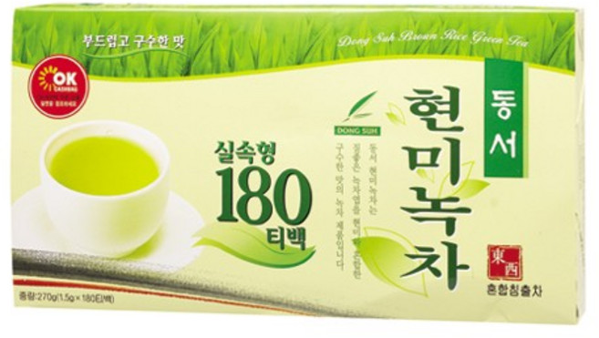 현미녹차 1.5g 180티백 음료수 사무실, 180개입