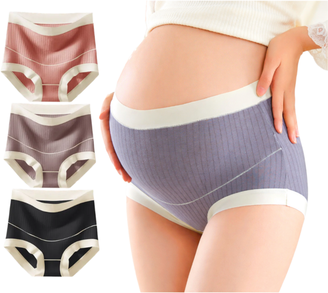 [55-110kg] 하이웨스트 빅사이즈 모달 임산부 팬티 3종세트
