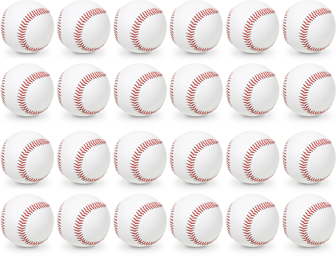 소프트 안전야구공 캐치볼용, 12개입, 2세트