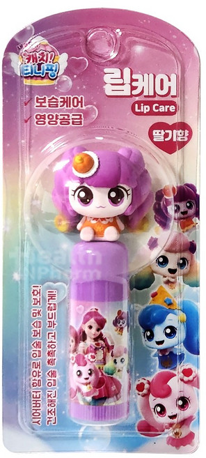 캐치티니핑 립케어 딸기향 3.8g/ 캐릭터 랜덤발송, 1개, 3.8g