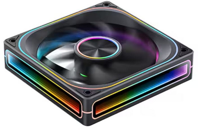 존스보 JONSBO ZA-120 ARGB 시스템 케이스 쿨러 (블랙), 1개, 블랙