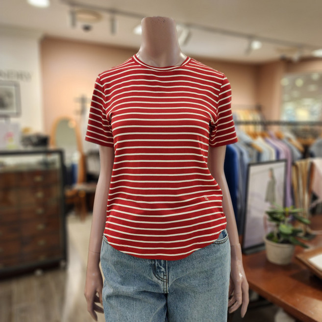 BCBG T taeng 스트라이프ts 티셔츠 - B4B3X471 24 [RED]