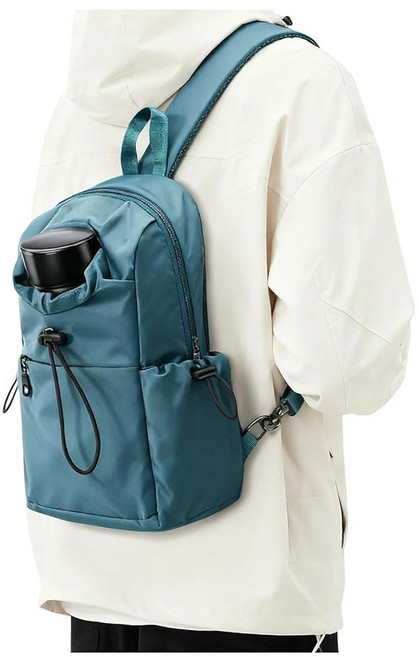 남성용 블랙 슬링 크로스바디 백 택티컬 백팩 숄더 데이팩 미니 방지 오토바이 가슴 가방 캐주얼 여행 하이킹 스포츠 체육관용 스몰 원 스트랩 패니