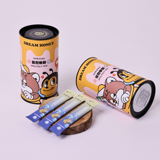 아이간식 꿀 프로폴리스 함량 증대 어린이 건강간식 30포 10g 한달 기침 감기, 30개