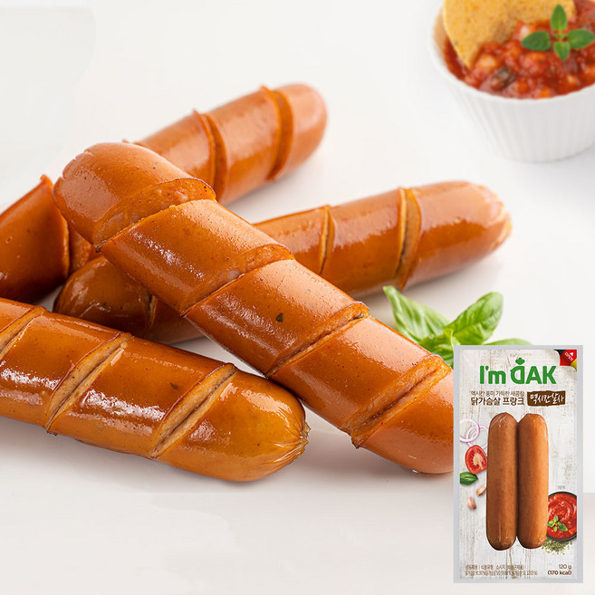 [아임닭] 프랑크 멕시칸살사 소시지, 1개, 120g