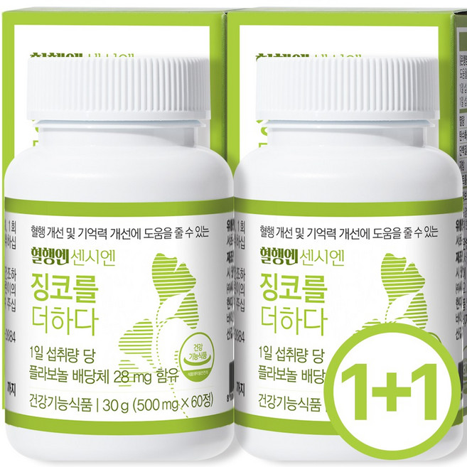 혈행엔 센시엔 징코를더하다, 60정, 2박스