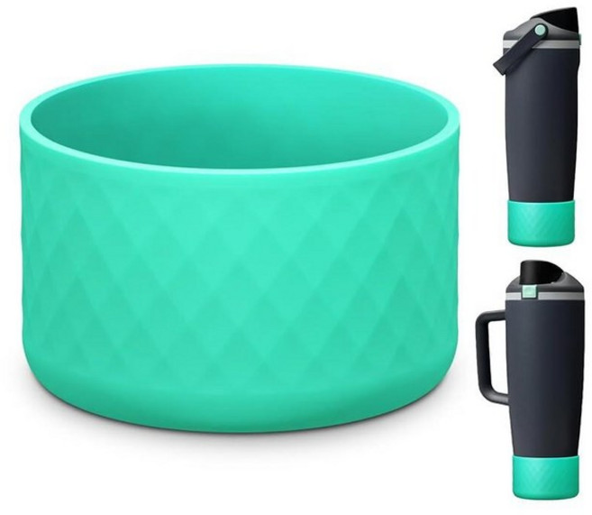 Beonsky Owala FreeSip Sway 887.2ml(30온스) 1.2L(40온스) 미끄럼 방지 보호 슬리브 1.2L(40온스) 텀블러용 실리콘 부츠 2개 - 스테인, 민트 그린