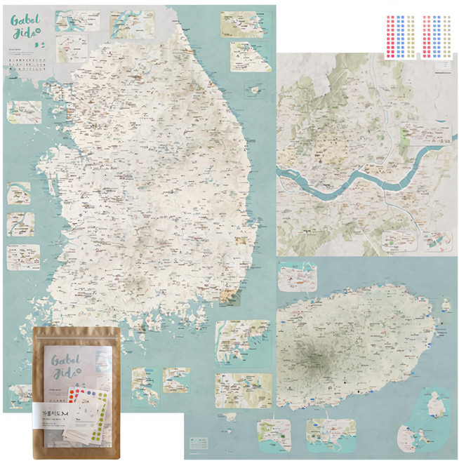 모티브맵 가볼지도 M 전국 여행지도, 1개