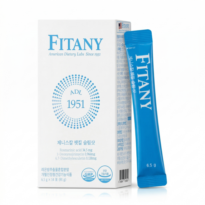 [FITANY] 피타니 제니스칼 팻킬 슬림샷 Ob-X 레몬밤 다이어트, 1박스, 91g