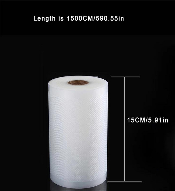 진공 포장기용 Sous Vide 롤 백 실러용 식품 저장, 15 15x1500CM 1 roll