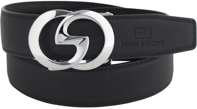 미니포커스 가죽 남성 자동 정장 벨트 MFB027-BK