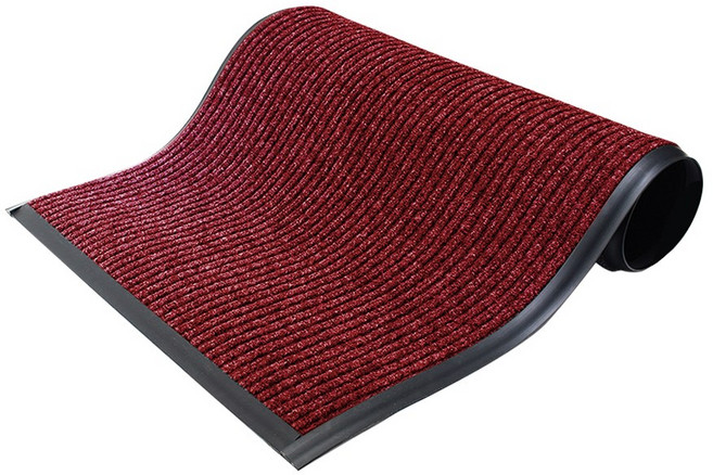 압소바 레인 매트 테두리형 (장마철 물기흡수 입구 현관 매트 미끄럼방지 바닥 카펫), 1개, 레드