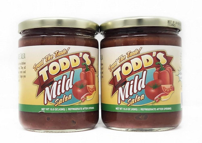 Todd's 마일드 살사 천연 성분 439.4g(15.5온스) 2팩 200269, Todd's 마일드 살사, 천연 성분, 439.4g(1, 439g