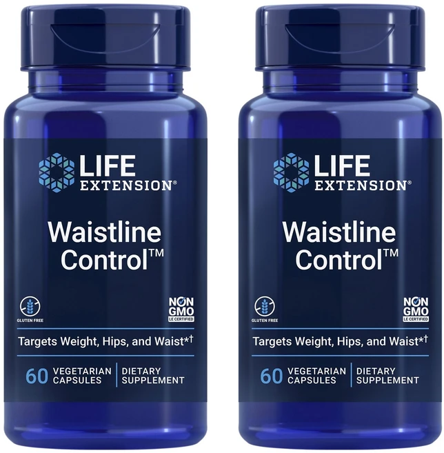 라이프익스텐션 웨이스트라인 컨트롤 베지테리언 캡슐, 2개, 60정 - 쿠팡