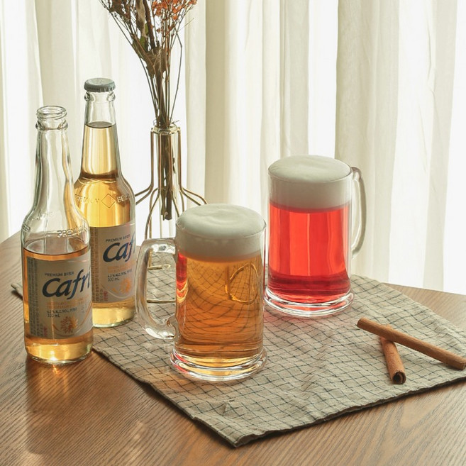 혼맥을 위한 손잡이 맥주컵 모음 2P set, 1개