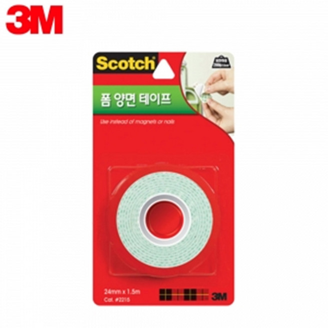 3M 스카치 일반 폼양면테이프(24mmx2M)/양면테이프