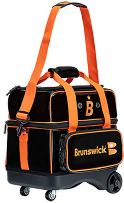 브런스윅 에나멜 1 롤러 백, 블랙오렌지, 1개