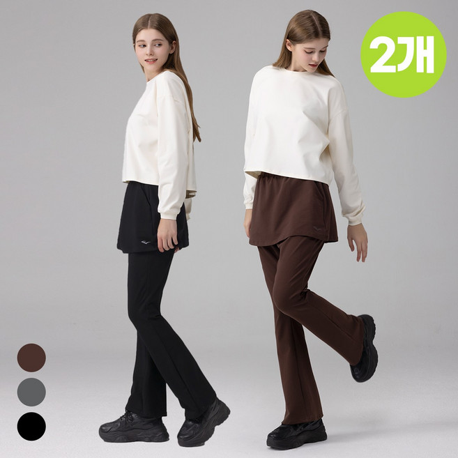 에버라스트 1+1 여성 치마바지 부츠컷 스커트팬츠