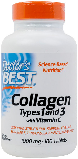 Doctor's Best 第一型&第三型膠原蛋白錠, 180顆, 1罐