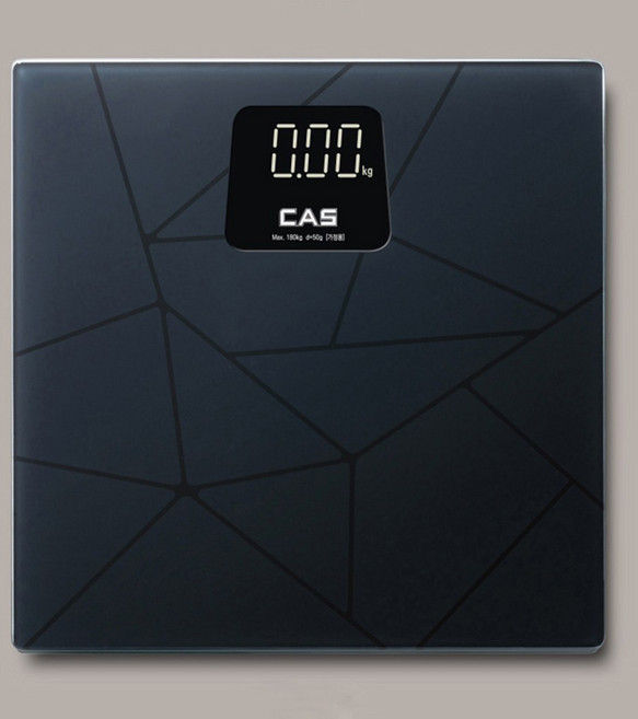 카스 가정용 LED 디지털 체중계, X24, 블랙, 1개