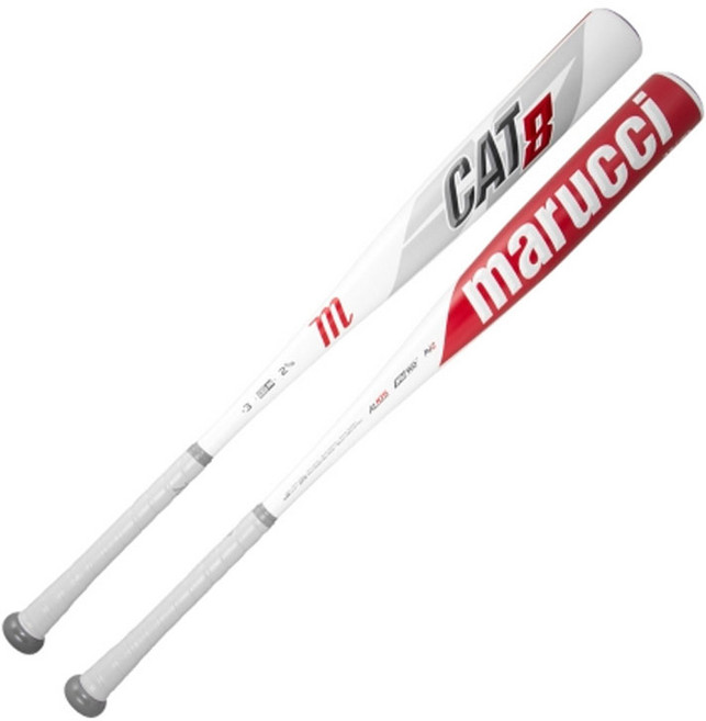 마루치 알로이배트 CAT8 BBCOR 32/29 알루미늄배트 화이트, 1개