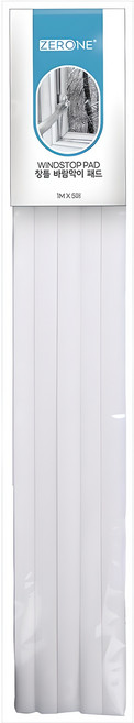 ZERONE 스펀지 틈막이 창틀 바람막이 패드 1m 5p, 1개