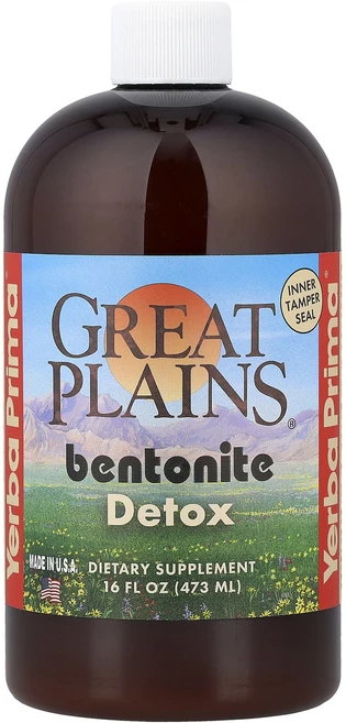 추석특집 Yerba Prima Great Plains 벤토나이트 디톡스 473ml(16fl oz) 선물로좋습니다, 473ml, 1개 - 쿠팡