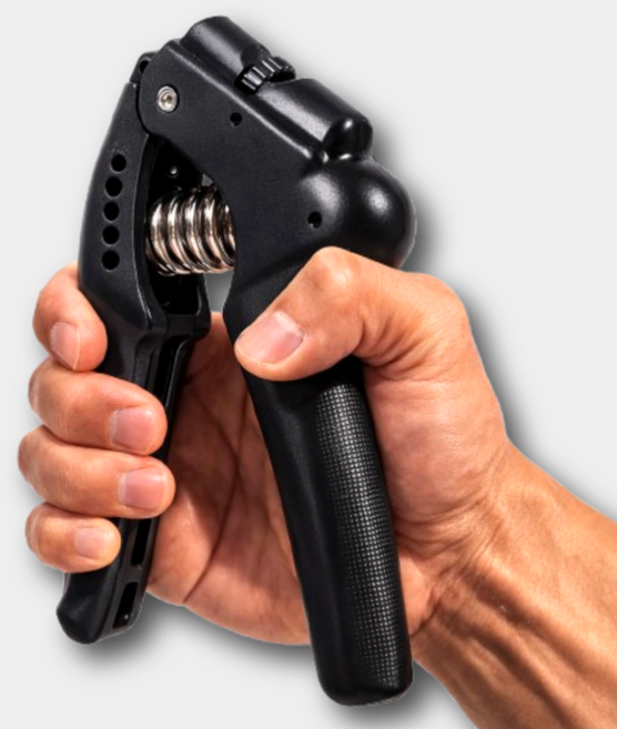 픽앤비 강도조절 손힘 그립 강화 악력기, 블랙, 1개