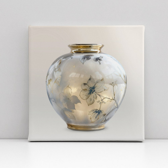 [인메이블] 부띠크 풍요 다복 달항아리 그림 돈들어오는 풍수 인테리어 액자 집들이 선물, 02.풍요-샤이닝 달항아리, 올림 액자 [골드]