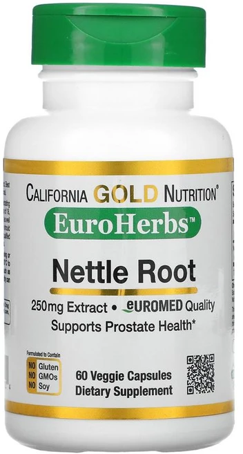 캘리포니아 골드 네틀 nettle 쐐기풀 뿌리추출물 250mg 60정, 1개 - 쿠팡