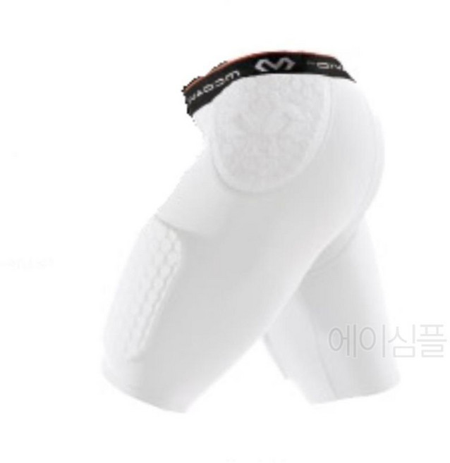 축구 골키퍼 허벅지 쿠션 패드 보호대 양쪽 농 햄스트링 런닝 압박 밴드 슬리브 러닝 골반 헬스 등산, 화이트, 1개