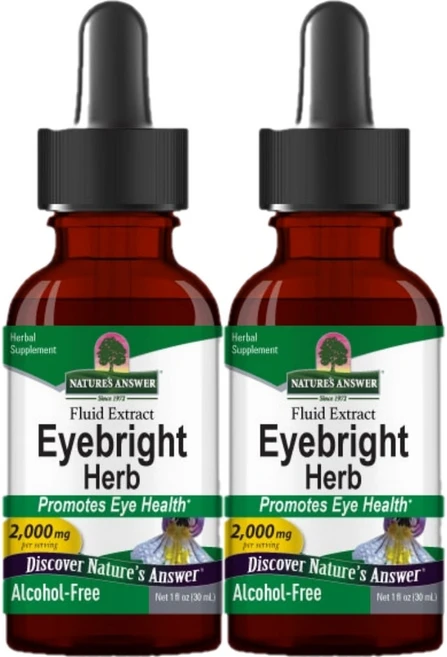 네이처스앤서 고흡수 아이브라이트 허브 2000mg 액상 액체, 30ml, 2개 - 쿠팡