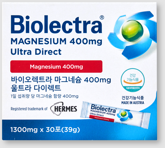 바이오렉트라 헤어메스 마그네슘 400 울트라 다이렉트 x 30포