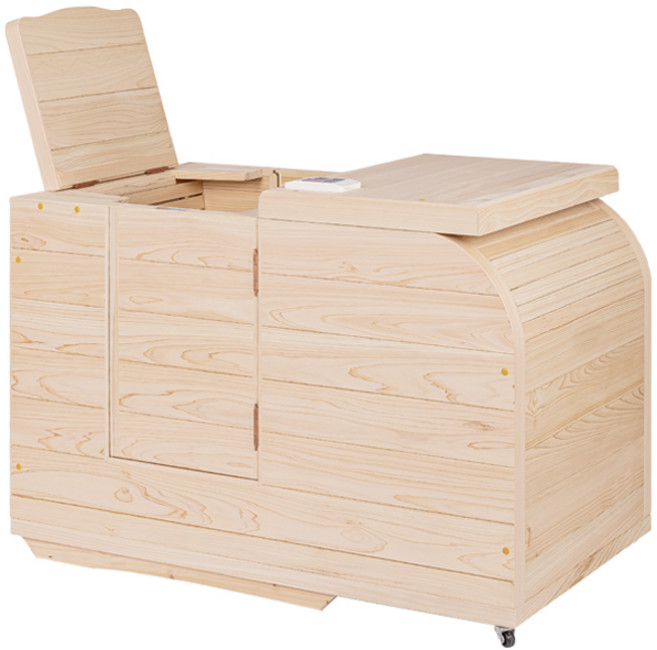 GSN-1301 온유어핏 편백나무 원적외선 라운드 건식 반신욕기/국내제작