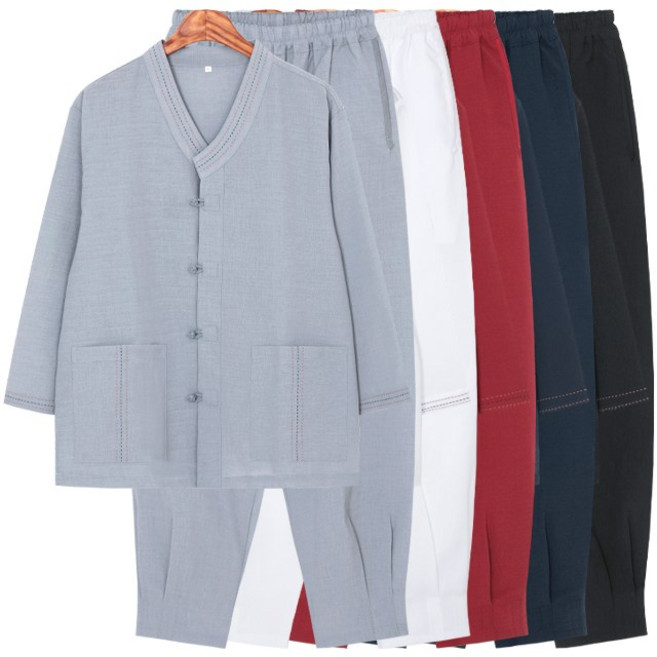 여름빛 브이넥 저고리 바지 한벌