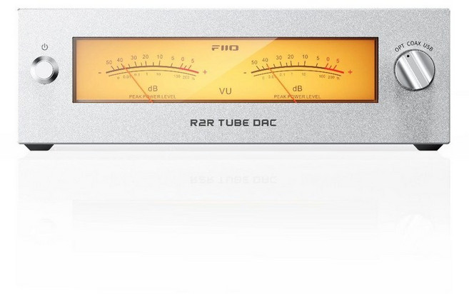 FiiO WARMER R2R DAC 진공관 사운드카드 JJ E88CC Tube, Silver, 포함